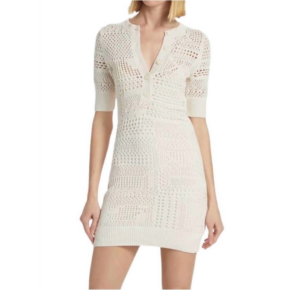 A.L.C. Corinne Dress in Bone & Cream